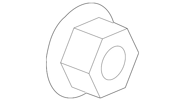 Genuine Mitsubishi Bracket Nut MU431012