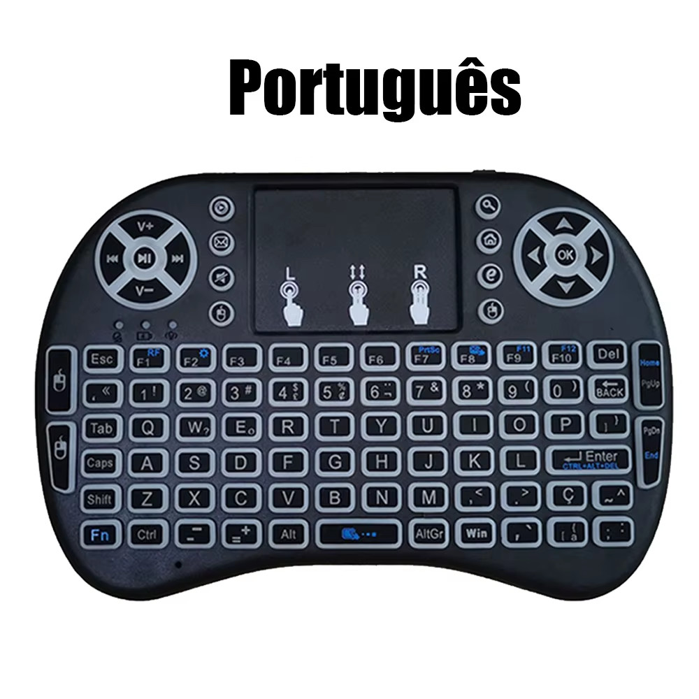Mini Wireless Keyboard Air Mouse 2.4G Touchpad Backlit for PC TV Box