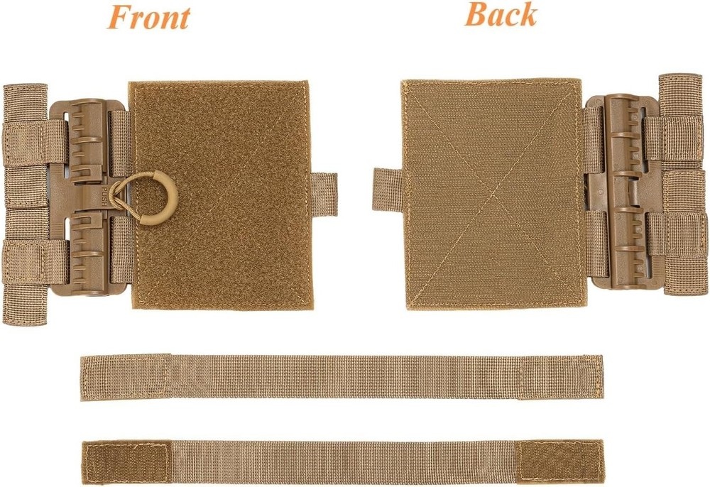 Versatile Quick Disconnect Flap Adapter for Tactical MOLLE Vests - Coyote Brown