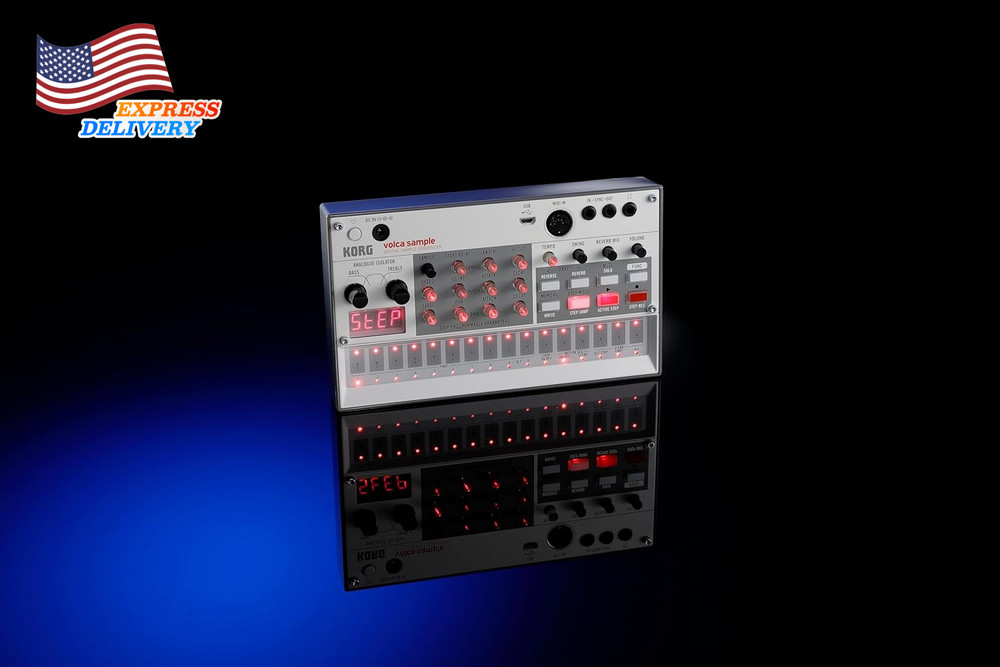 2 Digital Sample Sequencer Drum Machine W/Pattern Chain Mode & 16-Step Sequencer