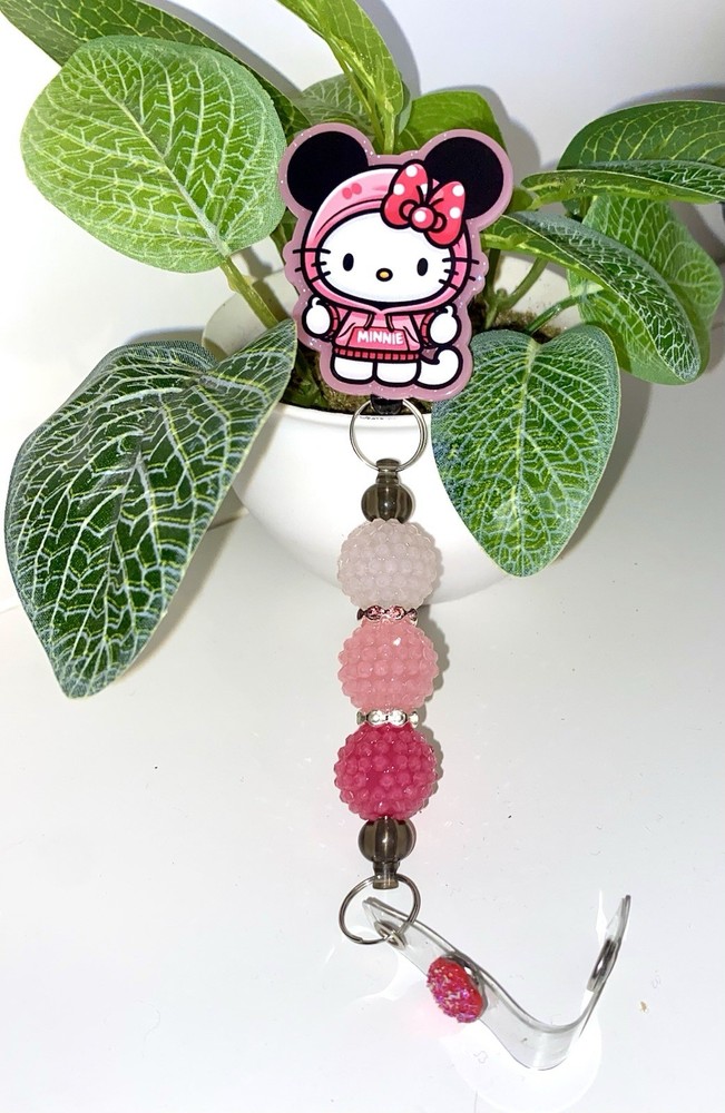 KittyMouse Acrylic Rectractable Badge Reel