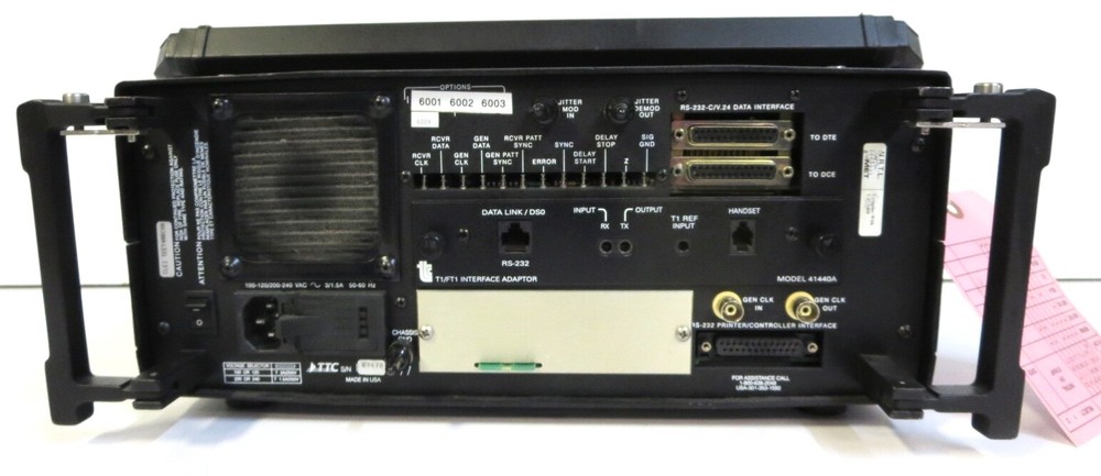 TTC FIREBERD 6000A FIREBERD COMM ANALYZER; OPT 6001; 6002; 6003; 6009