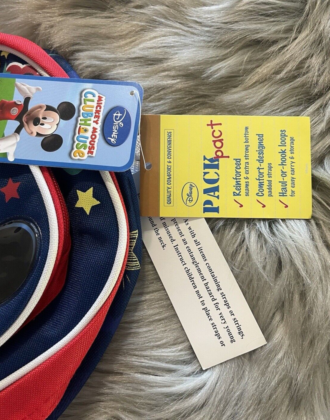 NWT Disney Mickey Mouse Clubhouse Mini Pack Pact Kids Backpack Bag New!