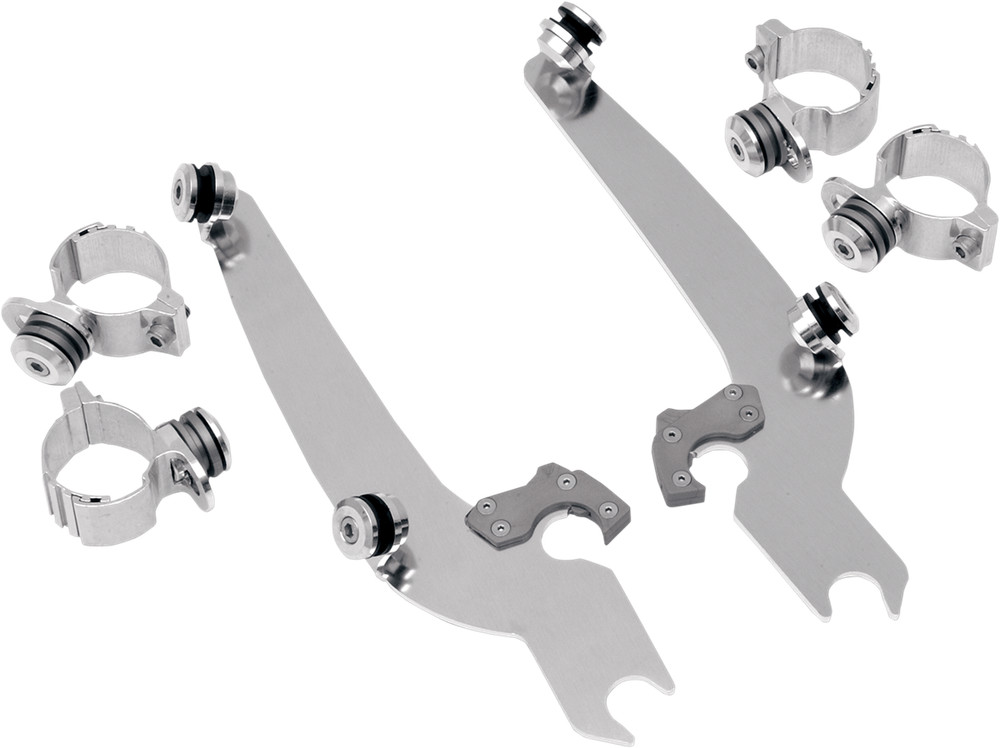 Memphis Shades Polished Trigger-Lock Mount Kit - Sportshield Windshield MEM8919