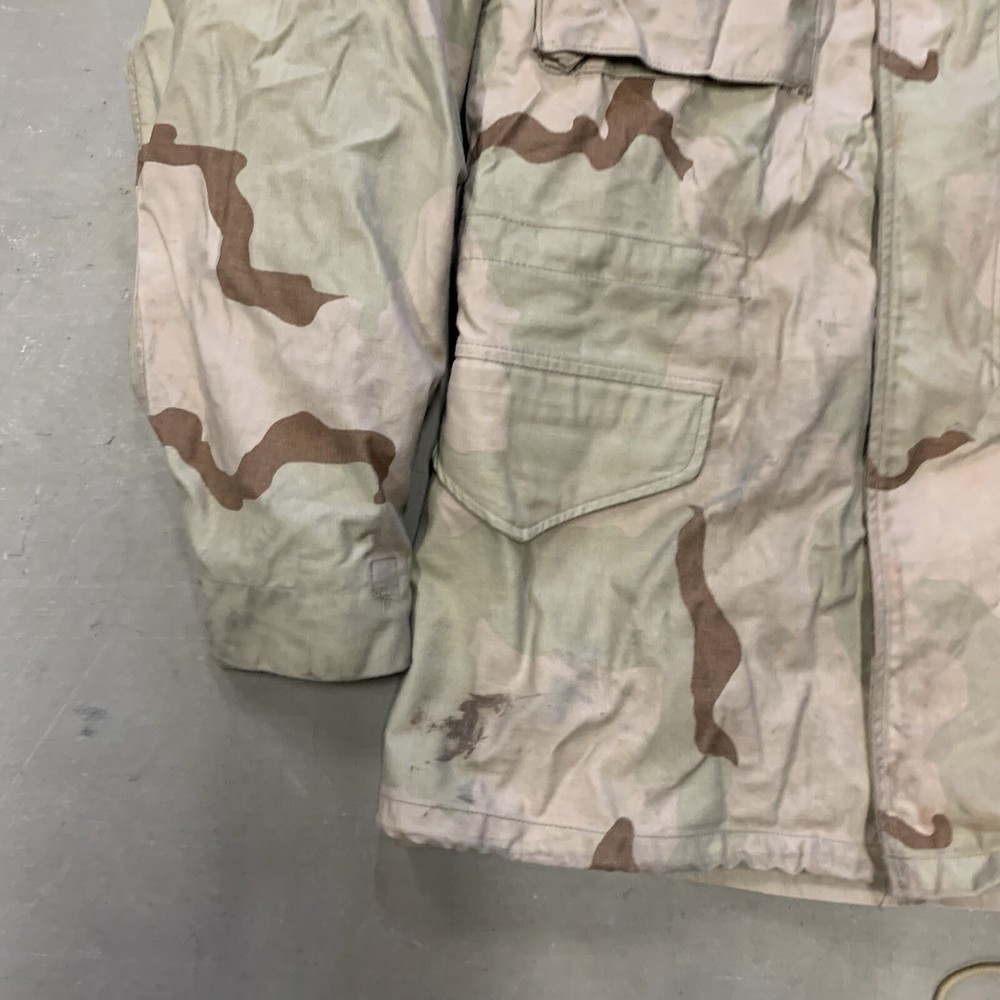 USGI Coat, Cold Weather, Field, Desert Camouflage Pattern, Size Small Long, EUC