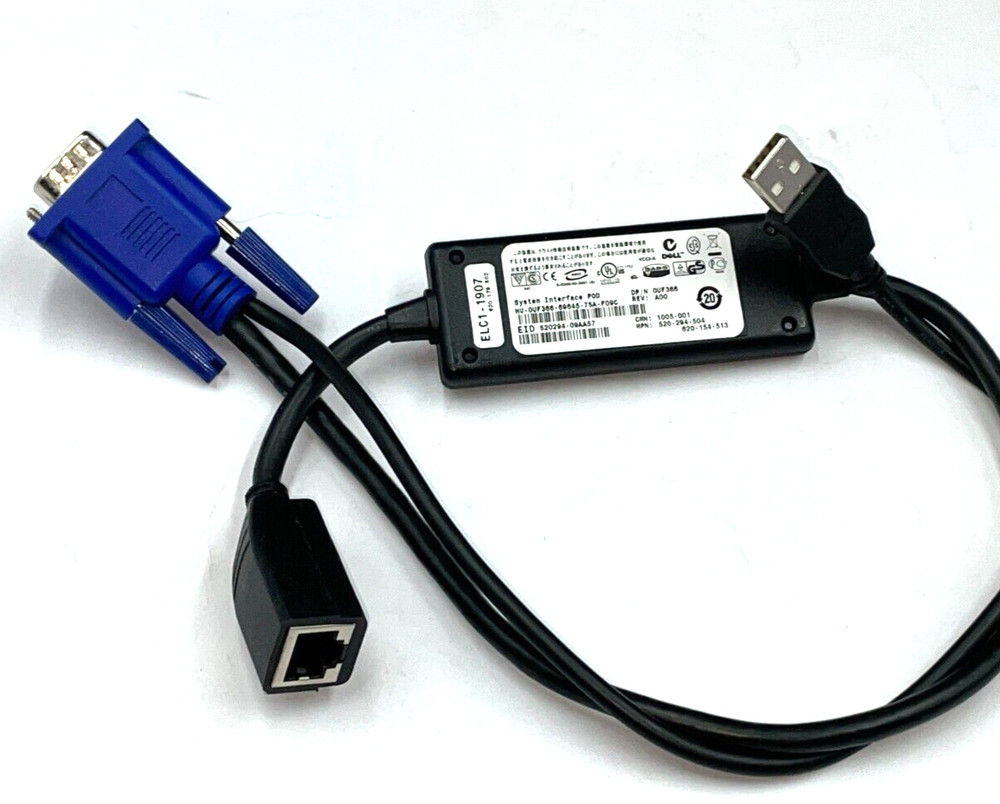 DELL UF366 HG526 USB KVM switch cable POD