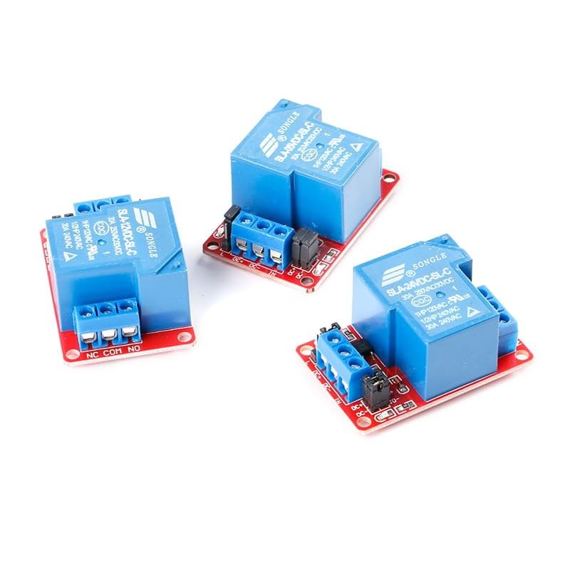 2Pcs 12V Relay Module 1-Channel 30A with Optocoupler Isolation Relay Module
