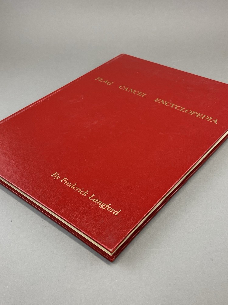 Vintage 1976 Standard Flag Cancel Encyclopedia by Frederick Langford - Signed