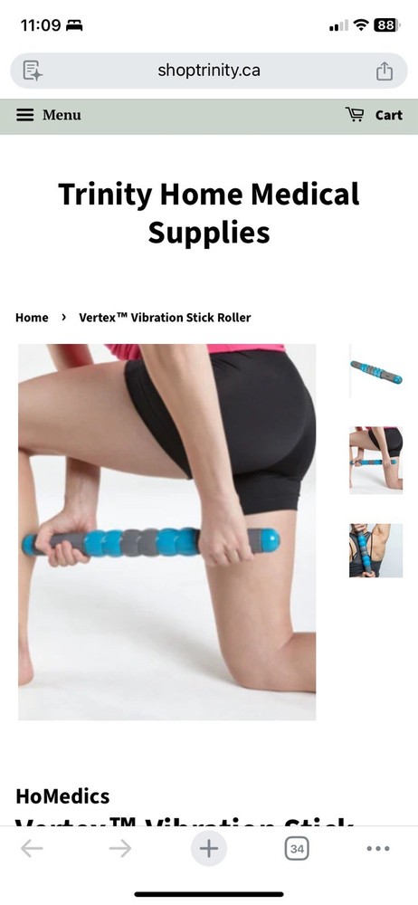 Homedics Vertex Vibration Stick Roller