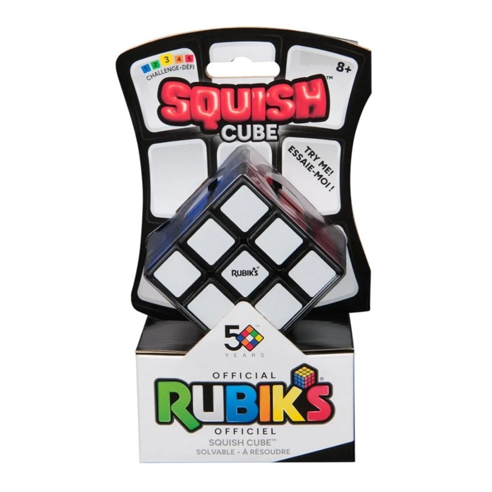 Rubik’s Squish Cube 50th Anniversary Spin Master Solvable Fidget Puzzle
