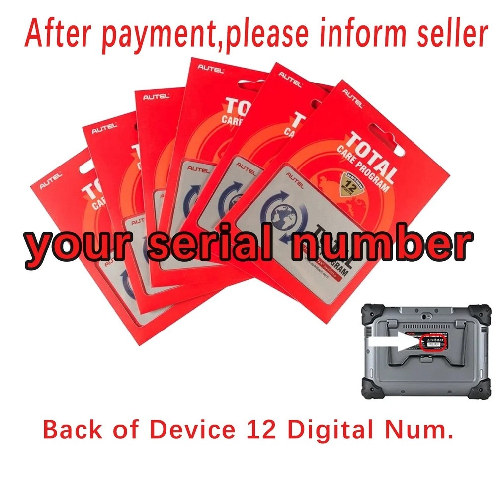 Autel Maxisys Elite One Year Update Service Subscription Total Care Program