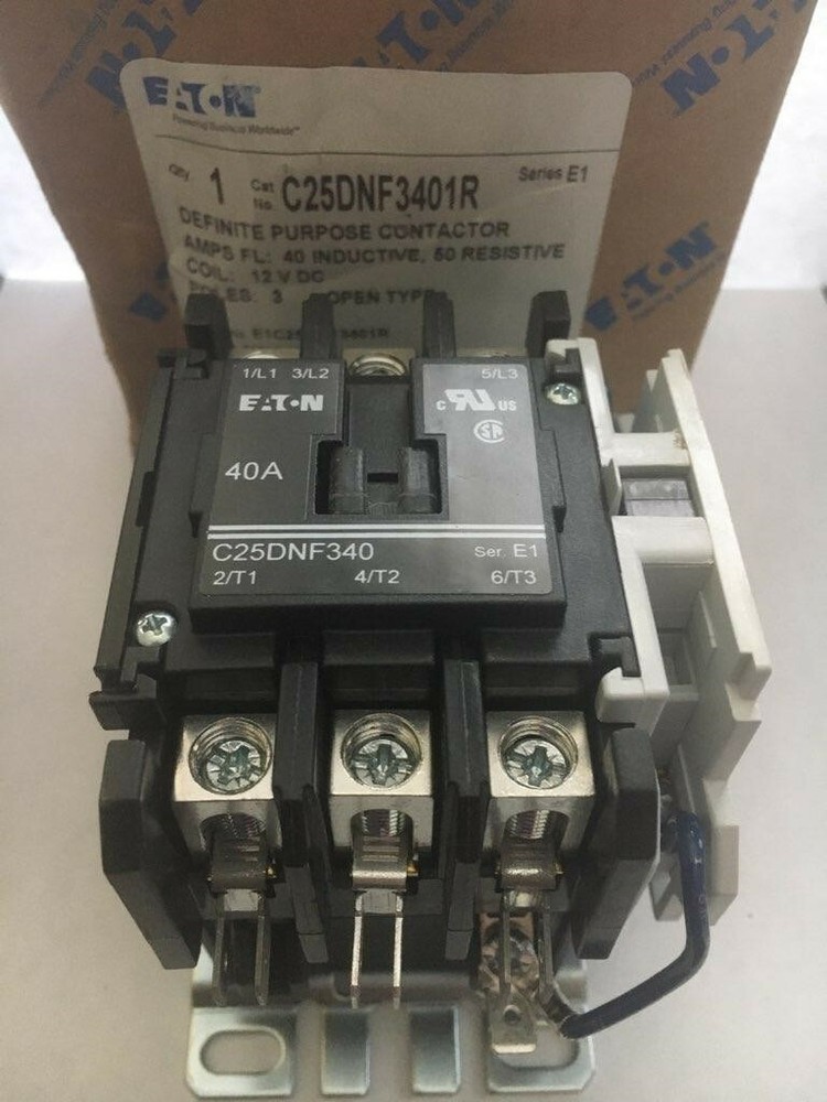 EATON DEFINITE PURPOSE CONTACTOR (#C25DNF3401R) (#C320KGD1)