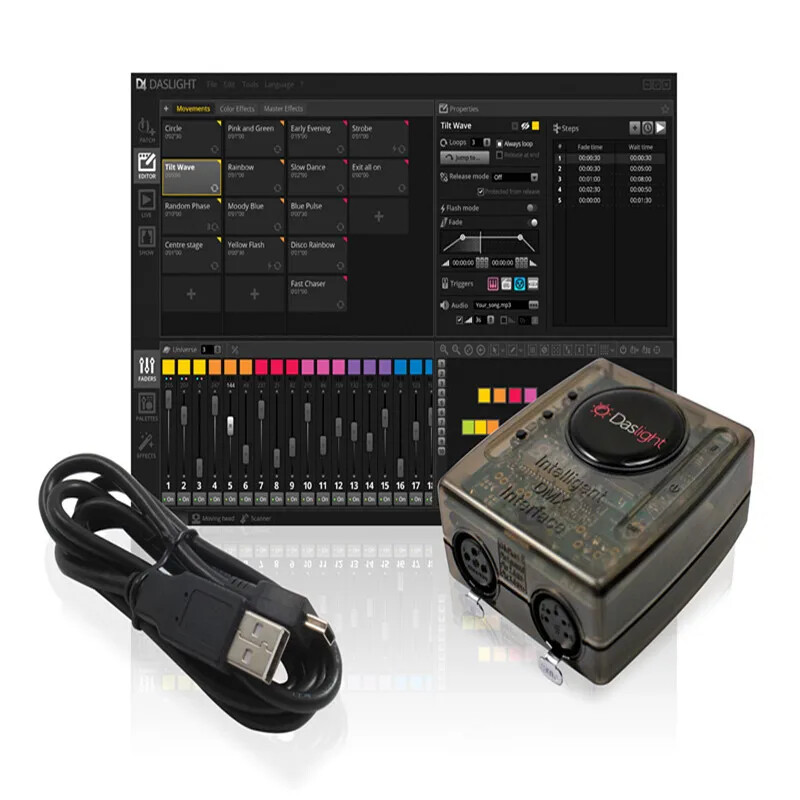 Daslight DVC4 GZM Stage Lighting Console 1536CH DJ Disco Light DMX512 controller