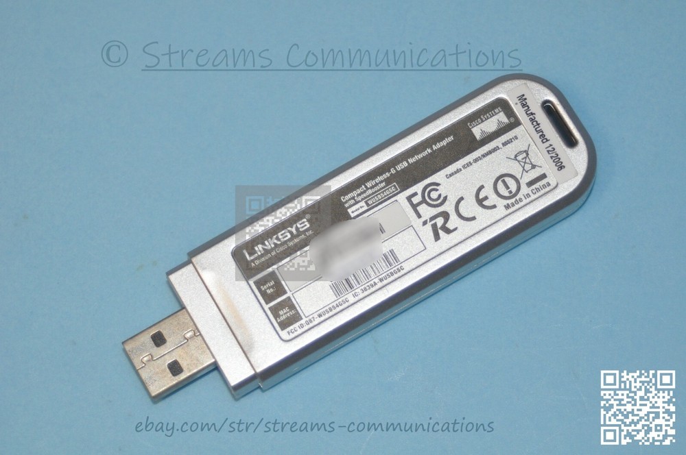 Cisco-Linksys Compact Wireless-G USB Network Adapter w/ SpeedBooster