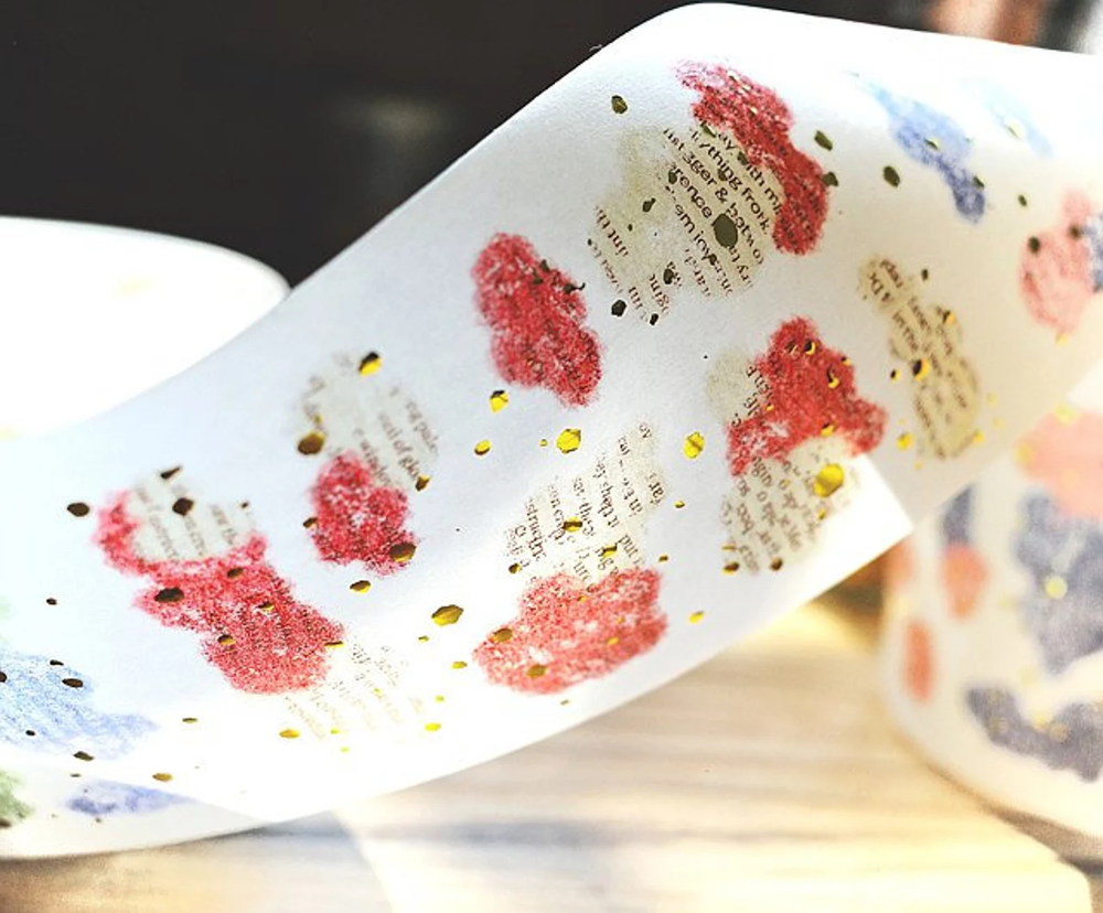 Sonia's Illustration Life Clouds Foiled Washi Tape SAMPLE LOOP