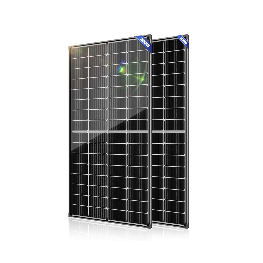 Bifacial 400 Watt Solar Panel 9BB Monocrystalline Cell High-Efficiency Module...