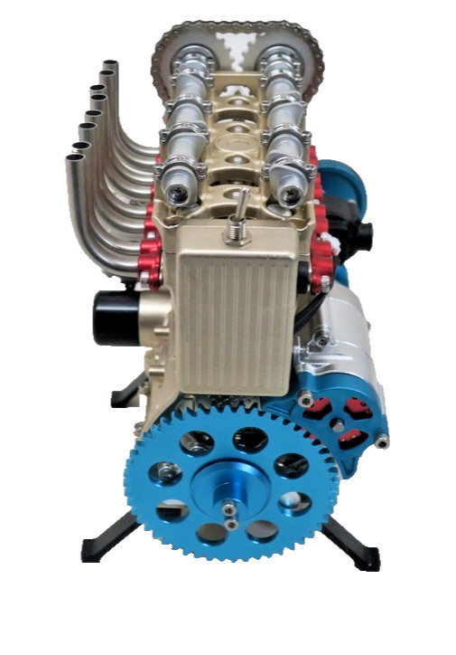 TECHING 4 Cylinder Engine KIT 1/3. DM13 Built Working Model