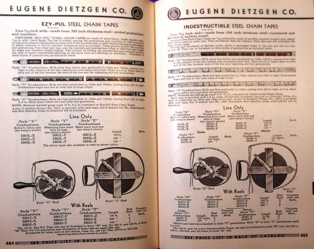 1941 Dietzgen Surveying & Drafting Insts. Catalog