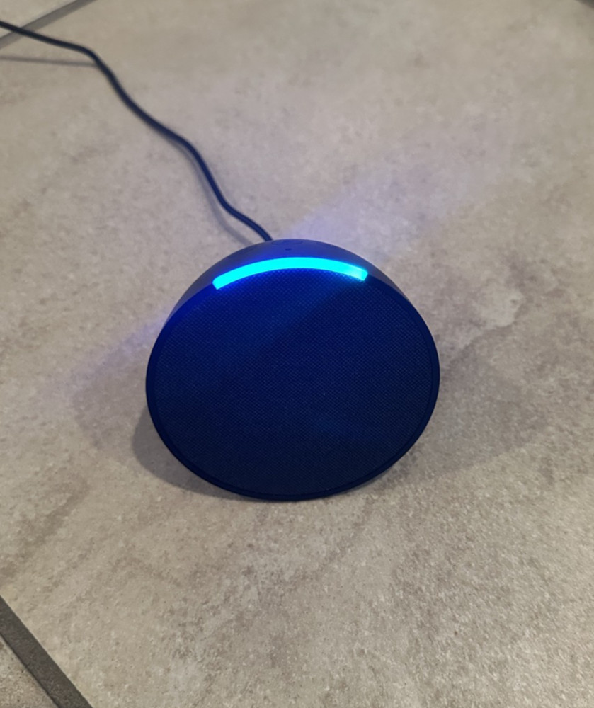 Amazon Echo Pop (2-Pack) Smart Speaker Alexa Black Tested w/ Power Cables