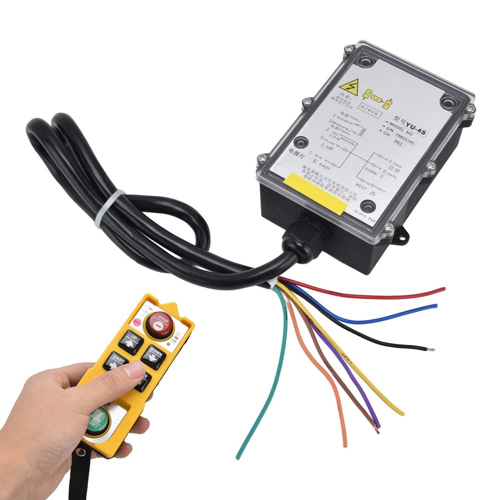 Industrial Remote Control Switch Transmitter Kit Single Handle For Electric