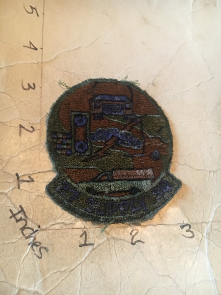 USAF  27th Supply Squadron subdued patch 7/12/25