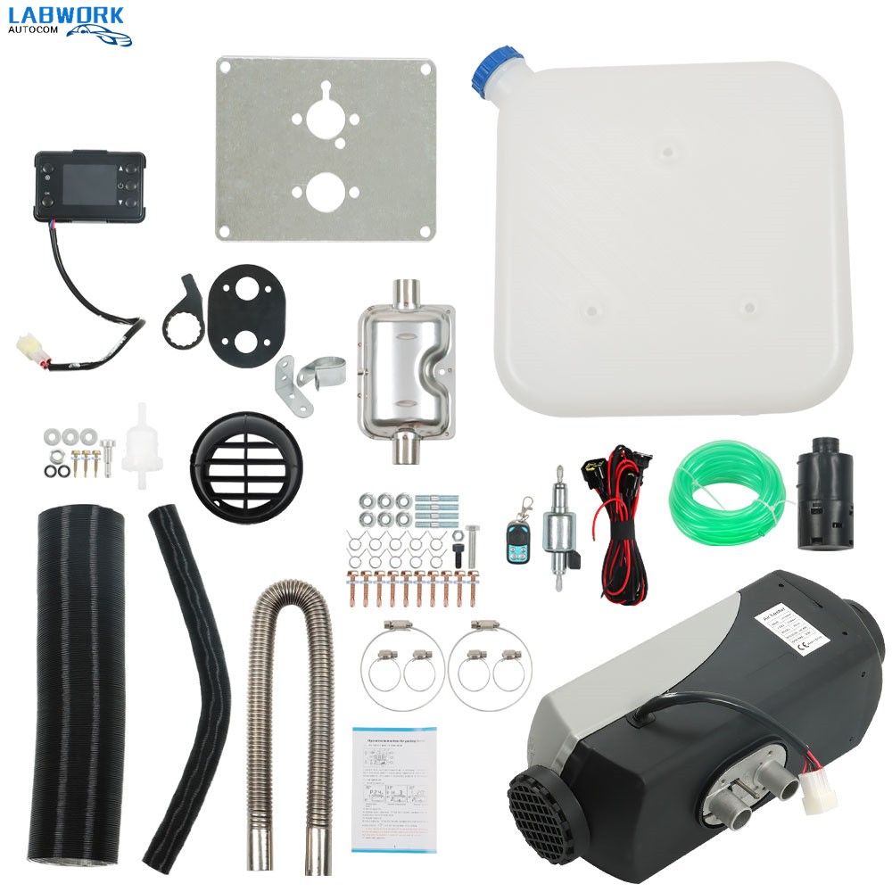 10L Tank 12V Diesel For Trucks Trailer Air Diesel Heater Remote W/LCD Thermostat