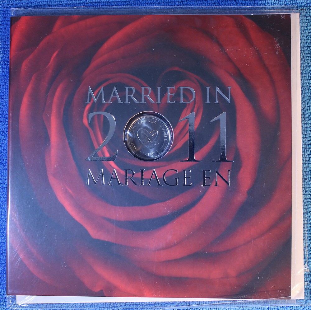 Canada 2011 - Wedding / Marriage Gift Set - Special Double Ring Quarter