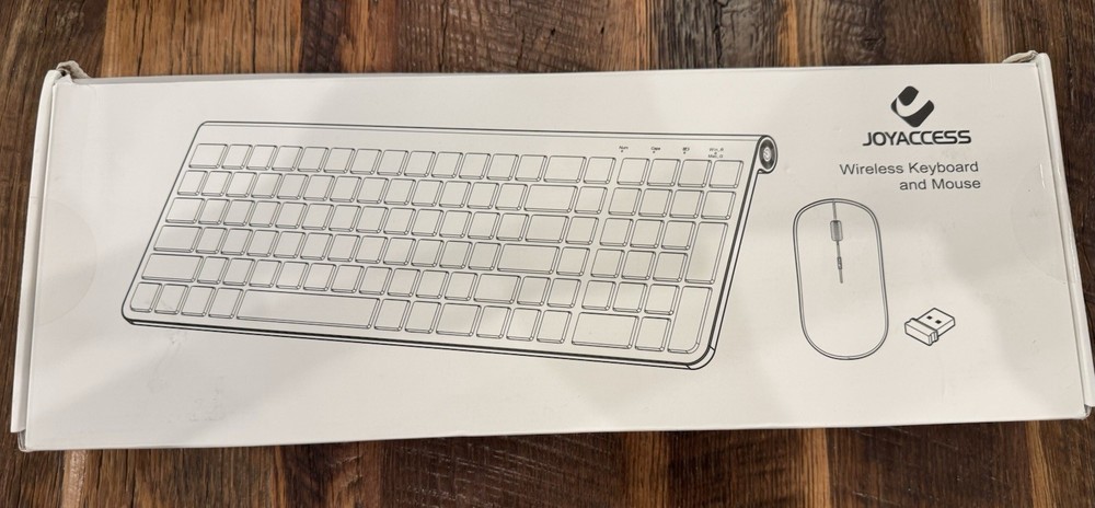 JOYACCESS Wireless Keyboard and Mouse, Ergonomic,Dustproof and Portable