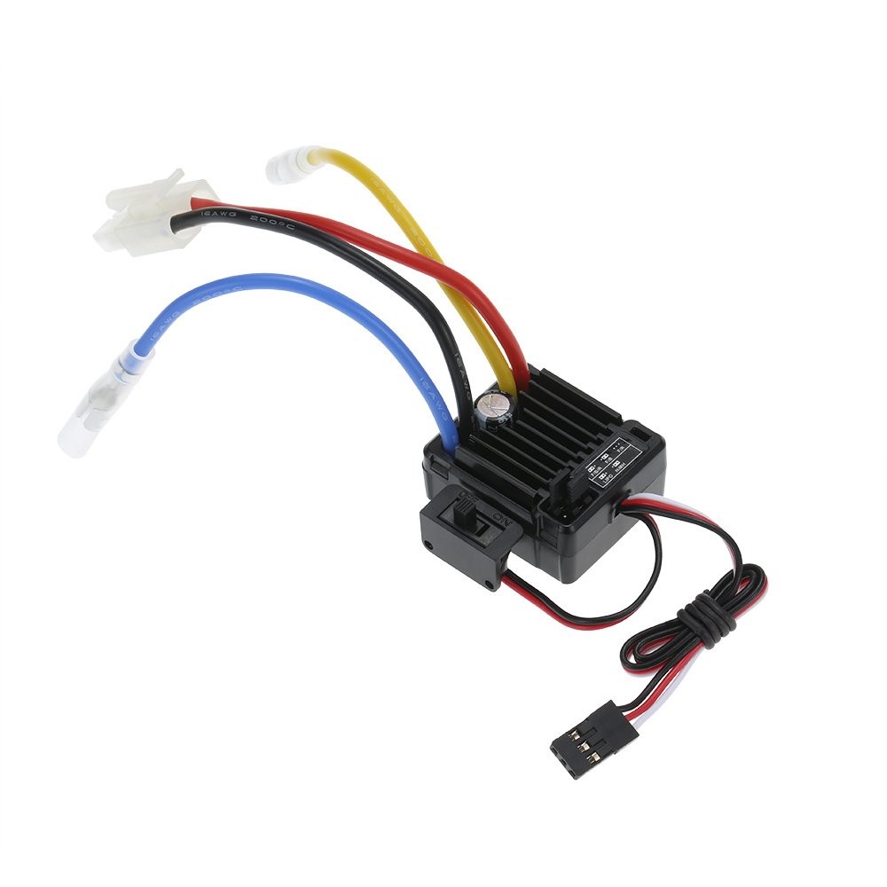GoolRC 60A 2S-3S Brushed ESC Waterproof Electronic Speed Small, Black