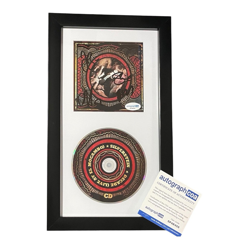 Silverstein Signed Autographed Decade (Live At The El Mocambo) Framed CD +4 ACOA