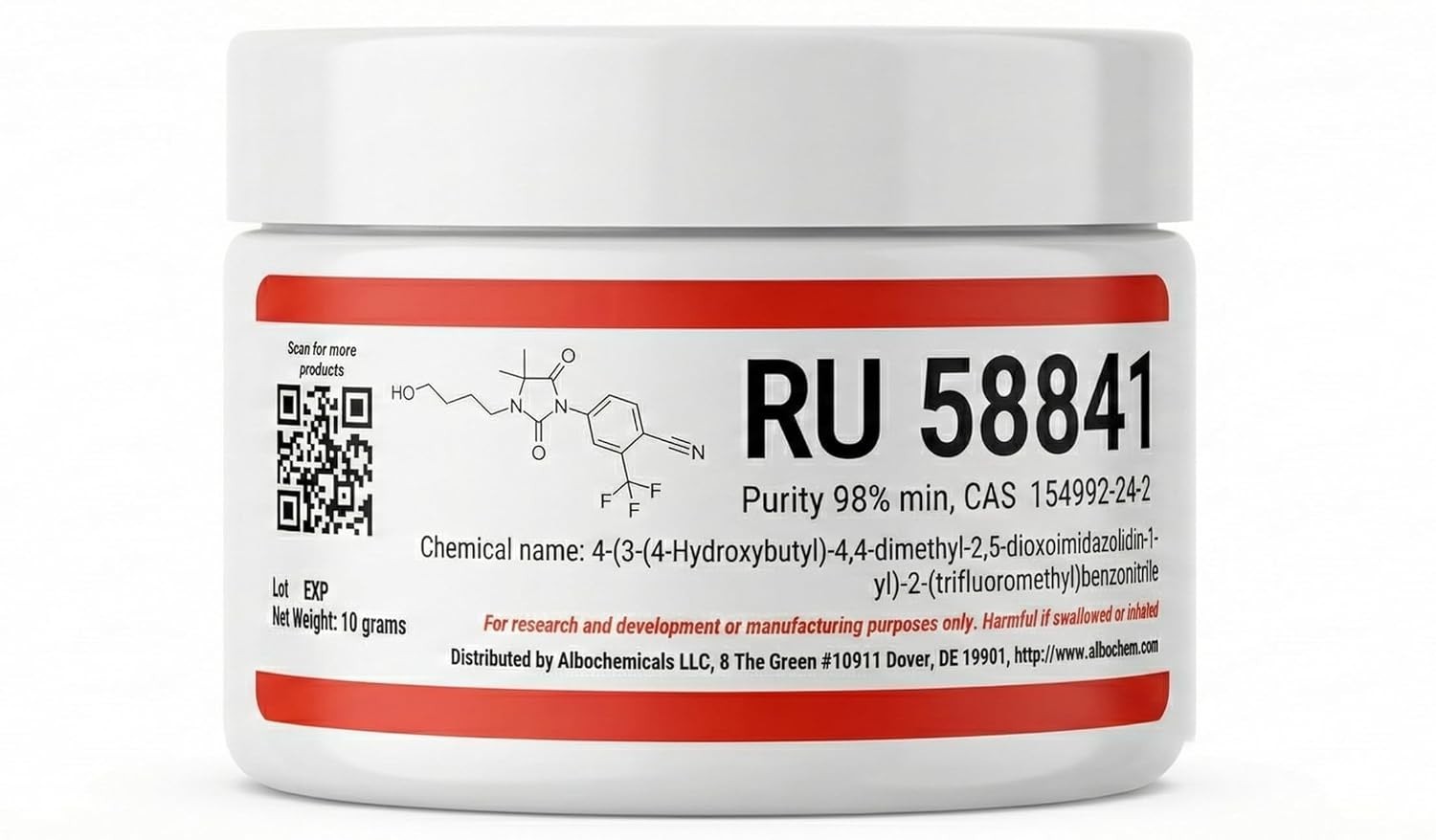 RU58841 Powder, 10 Grams