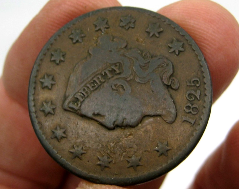 Nice 1825 LARGE CENT ~ VG
