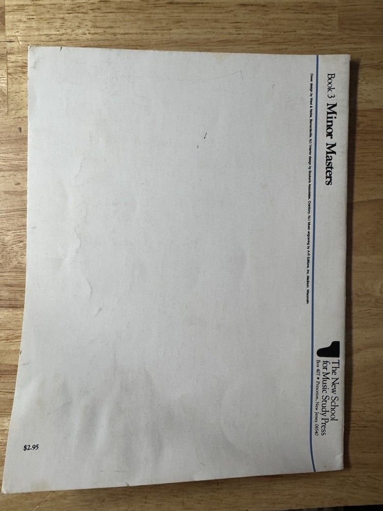 Frances Clark Presents... Minor Masters Book 3