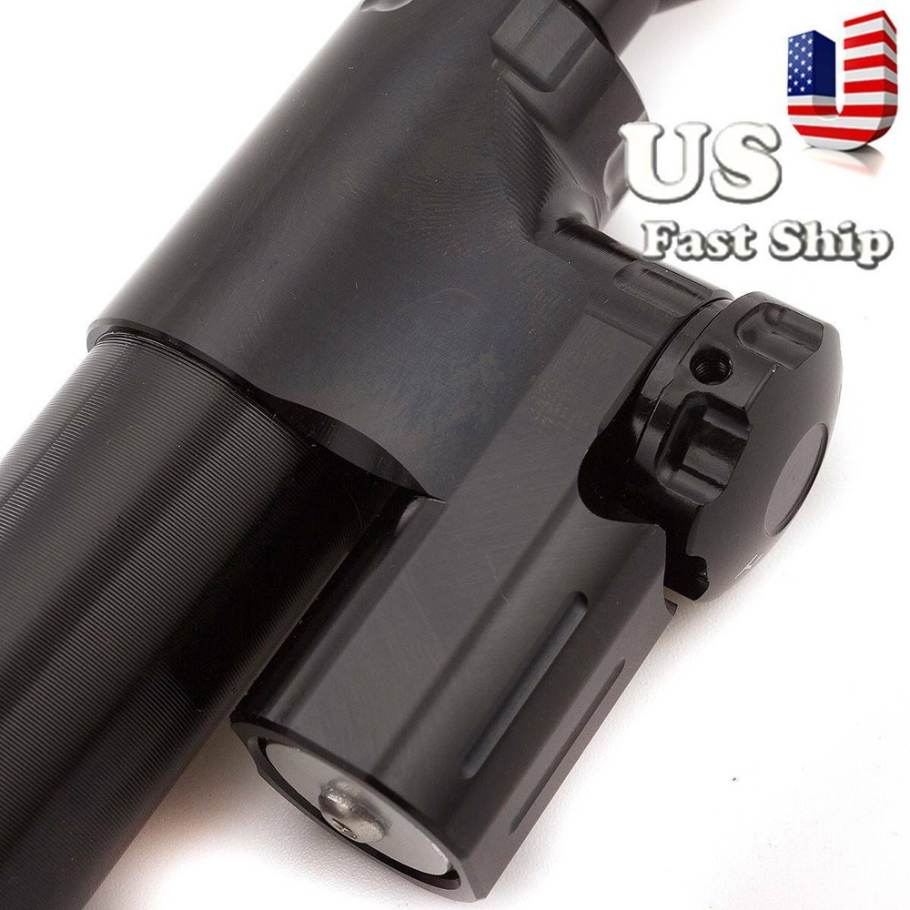 CNC Universal Motorcycle Steering Stabilizer Damper Linear Control Safety Black
