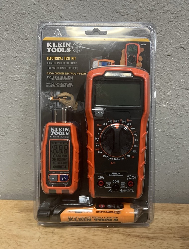 Klein Tools Multimeter, Voltage Tester and Outlet Tester Premium Electrical Tool