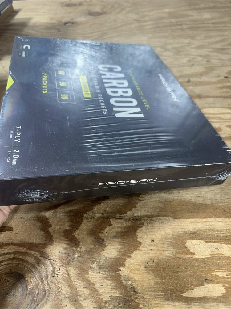Pro Spin Carbon Tablet Tennis Rackets Shake hand Grip 2 Rackets Performance Levl