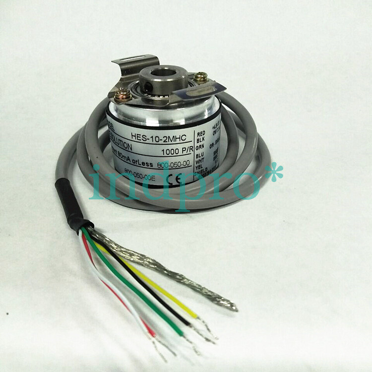 1pc HES-10-2MHC 1000 Pulse Rotary Encoder 38 External 8mm Shaft