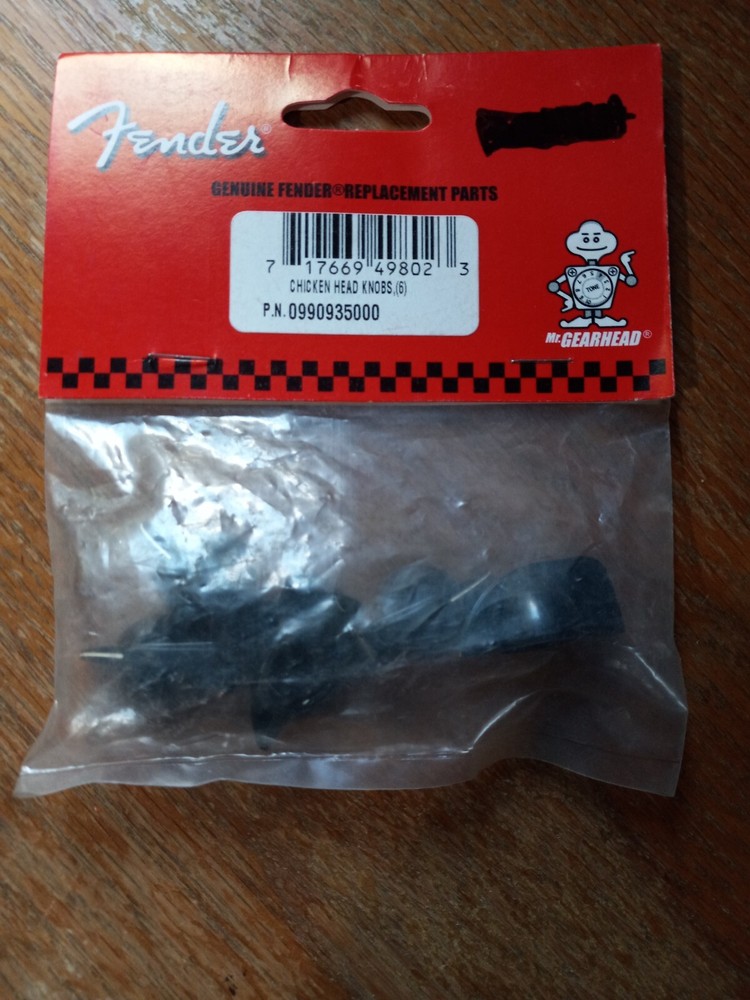 Fender '50s Style Black Chicken Head Amplifier Knobs Pack Of 5