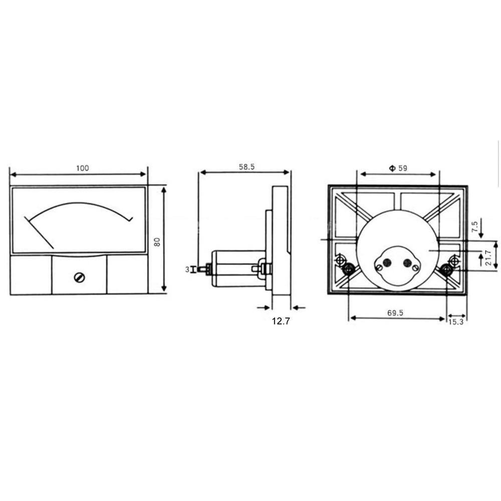 DC 0-10V Analog Panel Voltage Gauge Volt Meter 44C2 1.5% Error