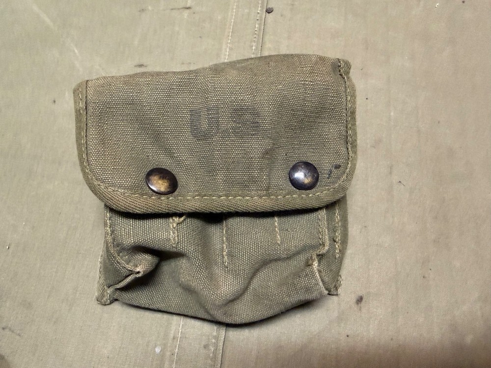 ORIGINAL WWII US ARMY INFANTRY M1944 JUNGLE FIRST AID KIT CARRY POUCH-1945