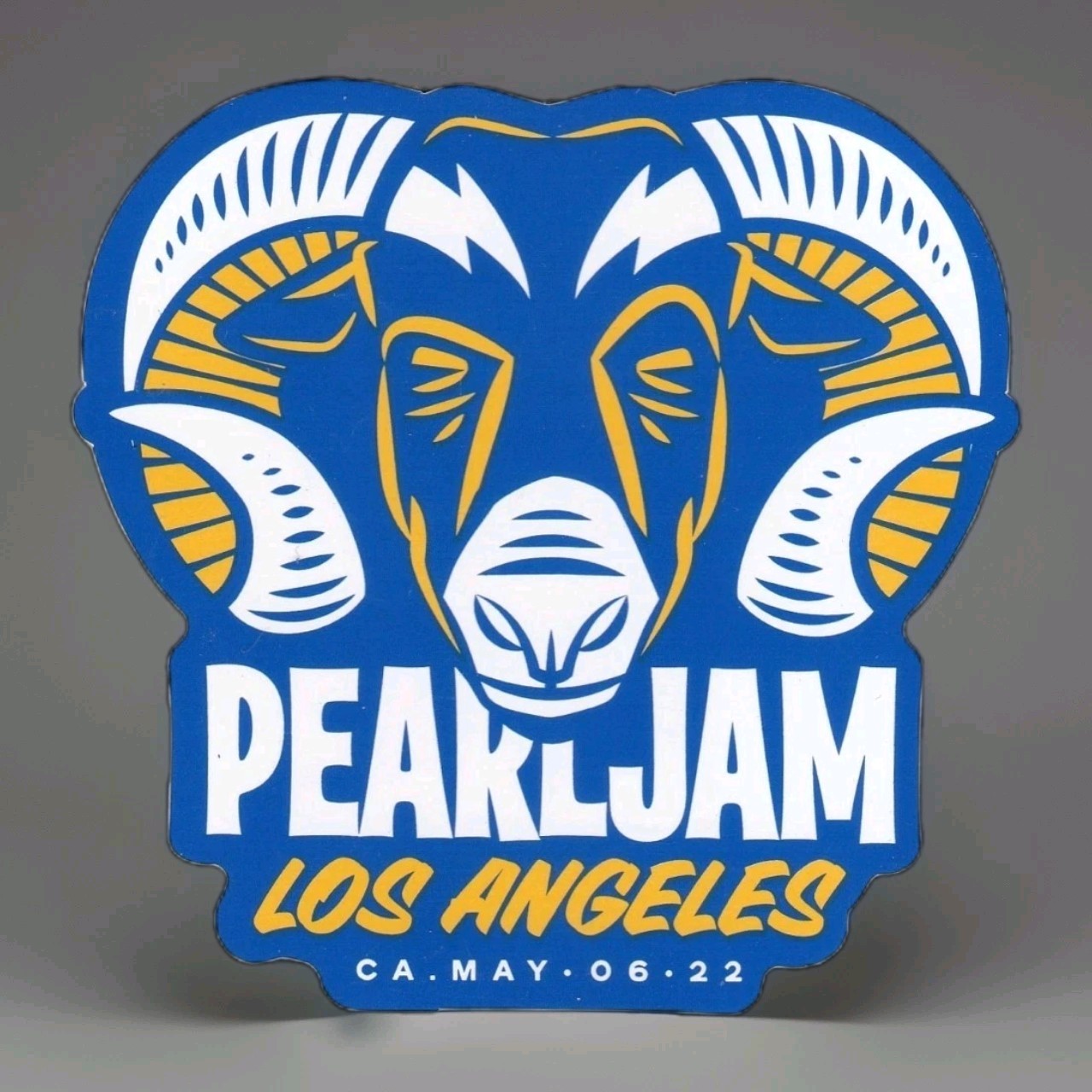 Pearl Jam Sticker Los Angeles Gigaton Eddie Vedder LA Rams California 5/6/22