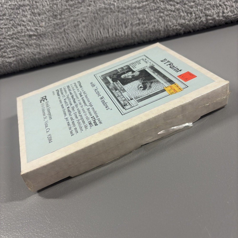 Vintage Atari Software - DTPaint Rimik Enterprises Paint Program Image Editor