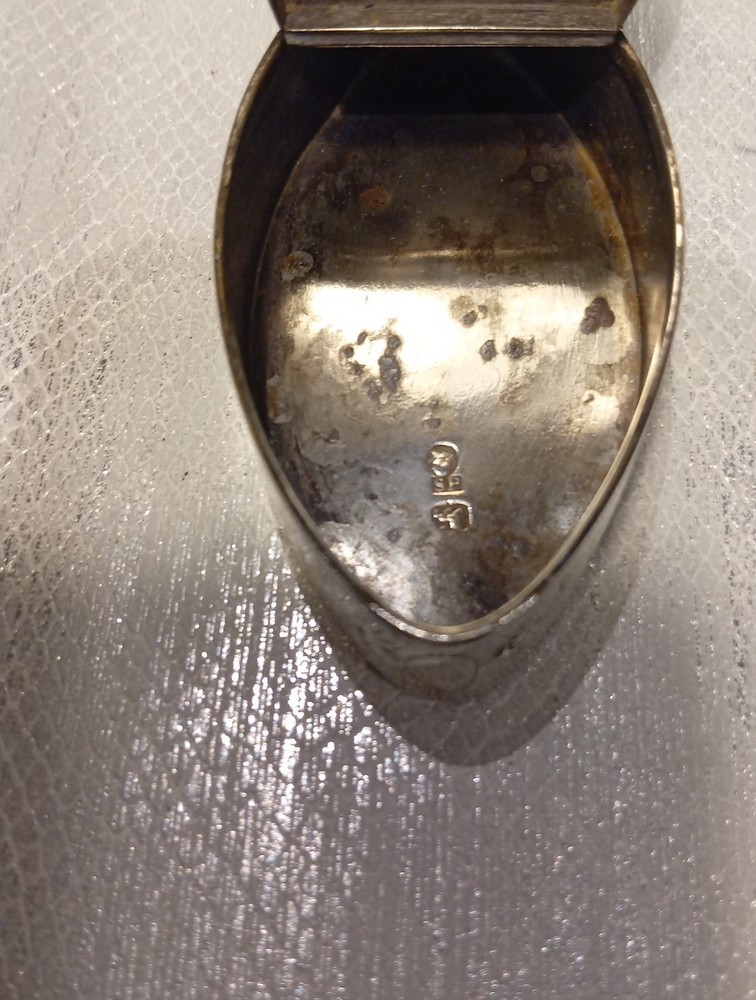 Solid Silver Snuff Box Samuel Pemberton 1792 Birmingham.