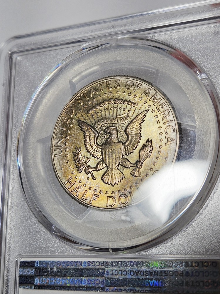 1964-D PCGS MS65 Toned Kennedy Half Dollar