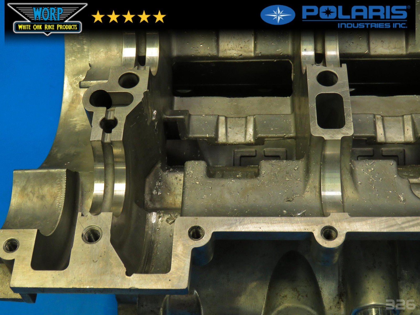 2011 POLARIS RZR XP 900 MATCHED CRANKCASE CRANK CASE SET BOTTOM END