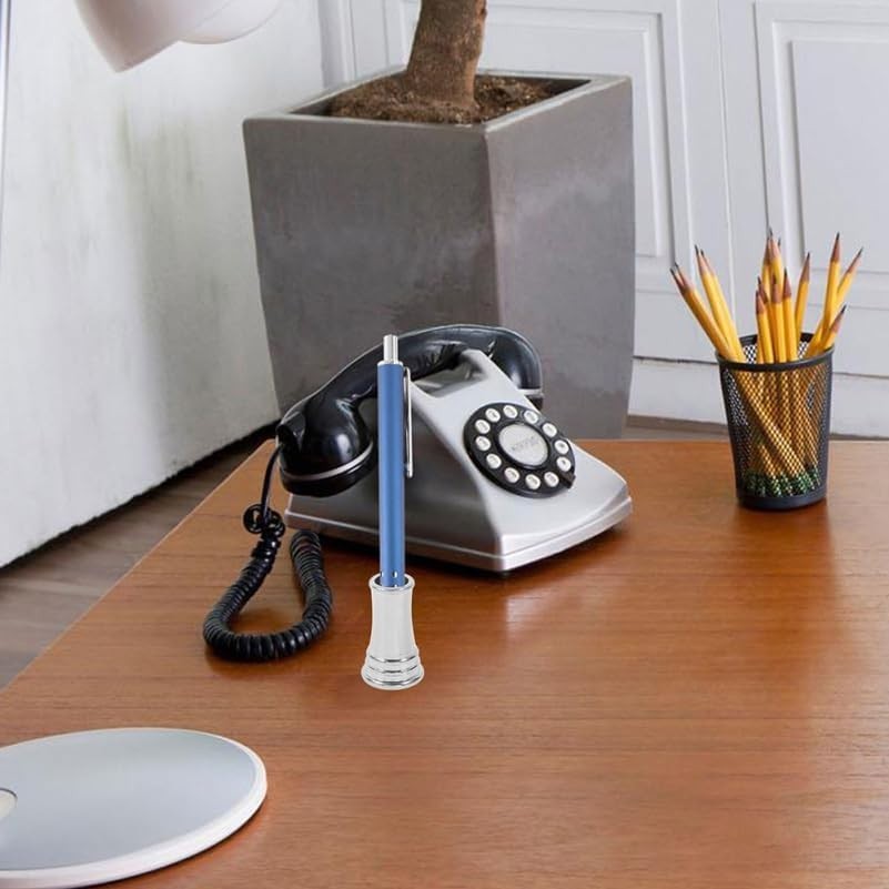 4Pcs Copper Pen Holder Set Compact Desktop Pen Stands for Fountain Pens Ballpoin