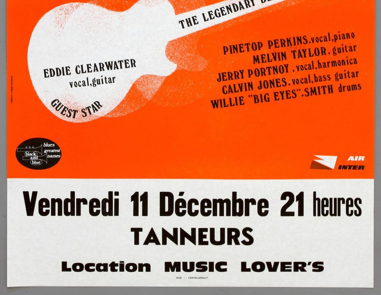 CHICAGO BLUES FESTIVAL '81 – rare vintage original France 1981 concert poster