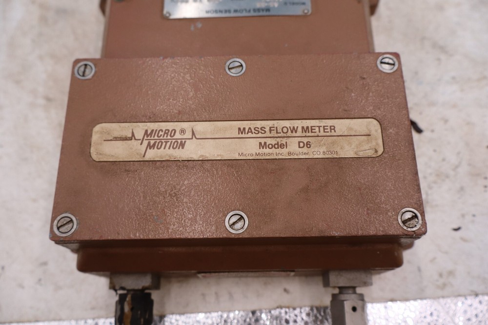Micro Motion D6 Mass Flow Meter