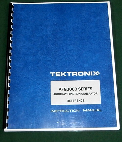 Tektronix AFG3000 Series Reference Manual: Comb Bound & Protective Covers
