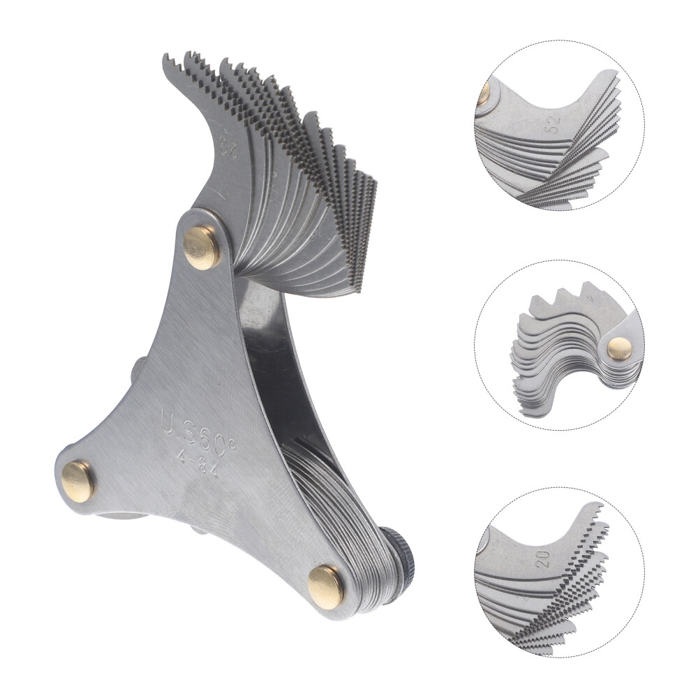 Multi Purpose Thread Pitch Gauge Stainless Steel Caliper Measuring Tool